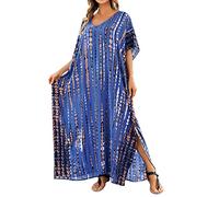 Generisch Camicia da spiaggia ad asciugatura rapida, ideale come versatile compagno di vacanza per spiaggia, tempo libero, con vestibilità sciolta, efficace protezione solare, Blu marino, Taglia unica