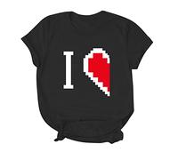 Generisch Camicia da uomo con stampa casual maniche corte per eleganza estiva situazione comoda, Nero , L