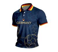Generisch Camicia dal design tedesco per un comfort quotidiano e uno stile classico, Blu marino, 5XL