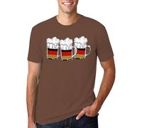 Generisch Camicia Oktoberfest da uomo Oktoberfest, abbigliamento da birra a maniche corte, stampa 3D, maglietta estiva per tutti i giorni 2025, Caffè Beer Shirt Uomo, XL