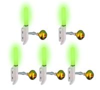 Generisch Campane da elettroniche a LED, Anti-Perdita, Set da 5 Pezzi, con Clip, per Pesce Gatto, attività all'aperto, in Mare, Fiume, Mare, Stagno, per Pescatori notturni