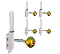 Generisch Campane da pesca, segnalatore di abboccata elettrico portatile a LED, set da 5 pezzi con clip, per la pesca alla carpa, il pescatore, per la pesca in lago, fiume, laghetto, surf e all'aperto