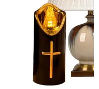 Generisch Candele alimentate a batteria | Candele decorative a batteria | Candela artificiale a LED | per casa, giardino, chiesa, tavolo, camera da letto, soggiorno, prato, sentiero e cortile