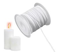 Generisch Candle Wicks - Cotton Wicks | Natural Cotton Candle Wick Confezione da 100 per Soy Wax Making, 6 pollici Low Core, Sustainers inclusi, fai da te Eco-Friendly White
