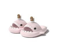 Generisch CapibaraShark Slides for Women Men Soft Non Slip Breathable Funny EVA Slides, Summer Capybara Shark Slippers, rosa., 36/37 EU