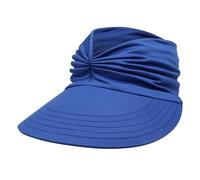 Generisch Cappelli da sole con protezione per il collo, cappello da sole da donna, sport all'aria aperta, cilindro vuoto, multicolore, grande cappello da sole da uomo, Blu, Taglia unica