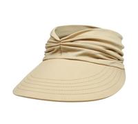 Generisch Cappelli da sole con protezione per il collo, cappello da sole da donna, sport all'aria aperta, cilindro vuoto, multicolore, grande cappello da sole da uomo, beige., Taglia unica