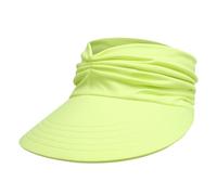 Generisch Cappelli da sole con protezione per il collo, cappello da sole da donna, sport all'aria aperta, cilindro vuoto, multicolore, grande cappello da sole da uomo, giallo., Taglia unica