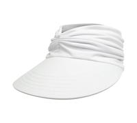 Generisch Cappelli da sole con protezione per il collo, cappello da sole da donna, sport all'aria aperta, cilindro vuoto, multicolore, grande cappello da sole da uomo, bianco, Taglia unica