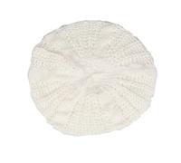 Generisch Cappellino da donna e invernale in lana calda berretto pittore a cupola cappello berretto distintivo, bianco, M