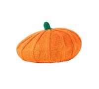Generisch Cappello a spintore per bambini, estivo, a forma di zucca, invernale, in cotone caldo, per corsa, per genitori, figli, set invernale da donna, Colore: arancione., Taglia unica