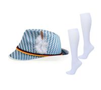 Generisch Cappello Alpenhut, divertente set di copricapo non tessuto, costume da cosplay e cappelli tedeschi originali, adatto per feste, traslotti, danza, dimostrazioni e palcoscenici, donne, uomini