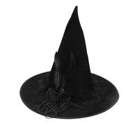 Generisch Cappello da - Cappello nero, mago nero con rosa | Ideale per feste, bellissimo stile unico: migliora il Halloween Bellissimo aspetto: ti farai durante la H