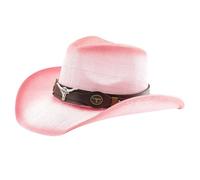 Generisch Cappello da cowboy occidentale per uomini e donne, cappello da sole estivo a tesa larga, cappello di paglia per esterni in stile cowboy, cappello da sole occidentale, cappello da cowboy