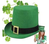 Generisch Cappello da folletto irlandese - Shamrock Top Hat Irish Day Party accessorio costume | St Patriks Day Celebration Cappello per la casa cosplay scuola parade performance