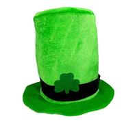 Generisch Cappello da folletto verde, cilindro folletto verde, cilindro folletto verde con fibbia | Cappello da cobollo deluxe Saint-Patricks per adolescenti per San Patrizio