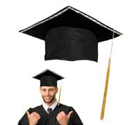 Generisch Cappello da laurea con , fascia luminosa, copricapo con , accessorio per costumi universitari, decorazione per feste a tema, laurea, evento scolastico