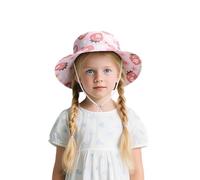 Generisch Cappello da sole bambino estivo con stampa dolce leggero traspirante per bambini da 1 a 8 anni, Light Rosa2, 1-3 Jahre