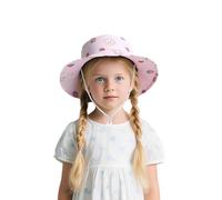 Generisch Cappello da sole bambino estivo con stampa dolce leggero traspirante per bambini da 1 a 8 anni, Light Rosa1, 1-3 Jahre