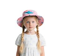 Generisch Cappello da sole bambino estivo con stampa dolce leggero traspirante per bambini da 1 a 8 anni, Light Rosa3, 1-3 Jahre