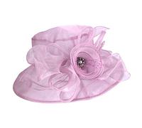 Generisch Cappello da sole blu con protezione per il collo, per matrimonio, matrimonio, matrimonio, battesimo, bianco, Taglia unica