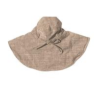 Generisch Cappello da sole da bambina con tesa per escursioni estive, protezione solare, sistema giornaliero, cappello letterario e artistico, lavabile, cachi, Taglia unica