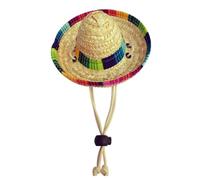 Generisch Cappello di paglia per cani - cani, cappello di paglia, protezione solare | cappello di paglia per animali domestici, sombrero per cani, cani di gatto, cappelli di paglia per feste in