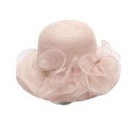 Generisch Cappello fascinator da donna, da sposa, matrimonio, tè, cappelli da baseball, accessori eleganti per feste, beige., Taglia unica