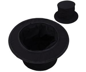 Generisch Cappello mago nero | Top cappelli per bambini lucido | Trucchi magici con Magic | Magier Spring Hat Dress Up Top Hats Party Comedy Show Supplies Costume per bambini unisex