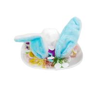 Generisch Cappello per bambini con orecchie di coniglio come copricapo, per la stagione, per bambini, per la ricerca di uova, carnevale, compleanni, feste di famiglia