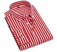 Generisch Cappotto da uomo casual non necessita di stiratura con strisce per attrezzi, camicia a maniche lunghe per il tempo libero, resistente compagno quotidiano con pratiche tasche, robusto design