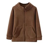 Generisch Cappotto giacca da ragazzo, calda giacca in pile con per, perfetta per l'uso quotidiano, per le gite di tempo libero, accogliente e morbida, ideale per uniformi scolastiche, adatto da 6 a 18