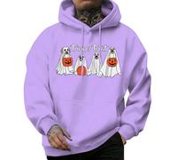 Generisch Cappotto gotico da donna con cappuccio, giacca punk outfit inverno luna stampa giacca da montagna streetwear felpa con cappuccio Halloween carnevale costume steampunk abbigliamento festa