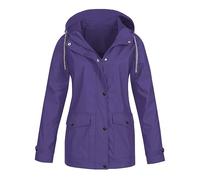 Generisch Cappotto impermeabile da uomo nero, trench da uomo, per autunno e autunno, lungo, parka pioggia, antivento, impermeabile, giacca per le mezze stagioni, oversize, unisex, per tutti i giorni