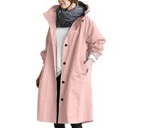 Generisch Cappotto largo con cappuccio da donna, elegante giacca a vento come cappotto invernale selvaggio con vestibilità comoda, design elegante per avventure