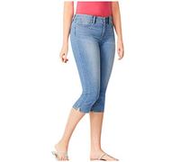 Generisch CapriLeggings da donna, taglie grandi, jeans Caprijeans estivi a 3/4 strech, pantaloni per il tempo libero, 7/8, pantaloni estivi, a tre quarti, pantaloni Capri da donna, pantaloni jeans