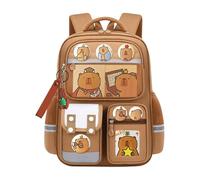 Generisch Capybara - Zaino per la scuola, grande, impermeabile, con tasche multiple, per la scuola, il libero, per feste, campeggio, gite, compleanni, bambini, adolescenti, attività all'aperto