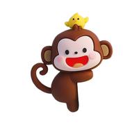 Generisch Car Screen Figurine - Cartoon Monkey Dashboard Decoration, Cute Car Navigator Screen Ornament for Center Console, Computer Display or Tablet | Fun Interior Accessory for Cars Enthusiasts