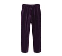 Generisch Cargo nero con parte anteriore piatta, vita regolabile, abbigliamento per la scuola, pantaloni per bambini, 56, Lilla, 3-4 Anni