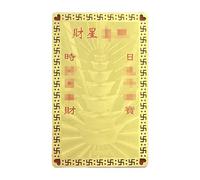 Generisch Carta di metallo della dea della prosperità,carta tradizionale portatile - decorazione cinese di Capodanno - per auto, soggiorno, ufficio, casa, ufficio, scuola, caffetteria, libreria