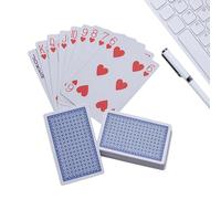 Generisch Carte da gioco da poker - Portatile gioco di famiglia interattivo per serate in comunità, gioco di società per tutte le generazioni, per campeggio, feste e