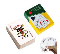 Generisch Carte da gioco in miniatura, set da poker portatile, gioco familiare, intrattenimento serale, per bambini, adulti, maghi, collezionisti, viaggi, feste, riunioni di famiglia, bar, club