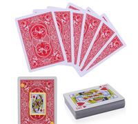 Generisch Carte da gioco incantate, trucchi magici, carte da poker segretamente contrassegnate - per adulti trasparenti e prospettiche carte da poker magiche 2 set rosso