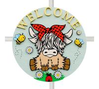 Generisch Cartello di benvenuto con | Decorazione stagionale per porta | Casa colonica |