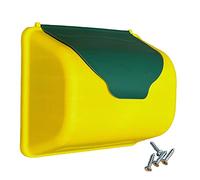 Generisch Cassetta delle lettere per bambini, verde, giallo, in plastica, resistente alle intemperie, accessorio per casetta dei giochi, per bambini, per esterni, con viti, cassetta postale per torre