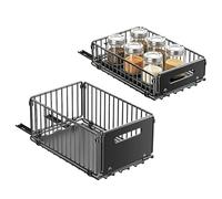 Generisch Cassetti estraibili per mobili da cucina, 2 pezzi | Organizer pieghevole estensibile per armadi da cucina, per camper, casa, lavanderia, bagno e per il bagno