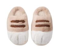 Generisch Cat Paw Slippers for Women,Warm House Slipper Indoor Outdoor Cute Funny Warm Cozy, a, 38/39 EU