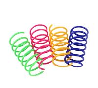 Generisch Cat Toy - Cat Spring Toy | Spiral Springs Interactive Pet Toys | 4 pezzi Colorful Kittens Duraable Sanding Spiral for Sweating, Biting, Hunting And Active Healthy Play