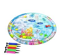 Generisch Cat Water Play Mat, Pet Cooling Pad, Splash Activity Sheet, Heat Relief Toy, Bed Lounger, Cushion Soother, Game Zone, for Small Animals, Yard, Travel, Home, Summer