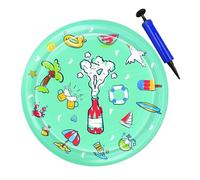 Generisch Cat Water Sensory Play Mat, Pet Cooling Cushion, Interactive Water, Sturdy Splash Pad Design, Enrichment Toy for Pool, Playground, outdoor, indoor, Gym Use, 39,37 pollici